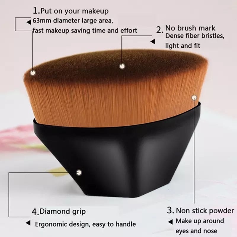 Flawless Makeup Brush, Face Blush Foundation Brush for Blending Liquid, Cream or Powder Flawless Makeup Brush, Face Blush Foundation Brush for Blending Liquid, Cream or Powder